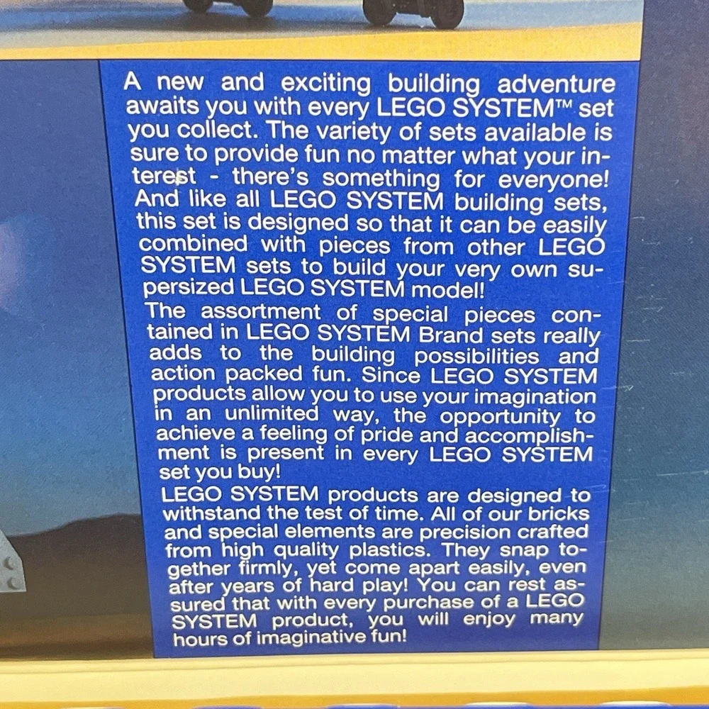 LEGO 6346 Shuttle Launching Crew Flight Manual Box Vintage Space Ship